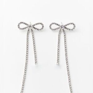 Rhinestone drop earrings N894